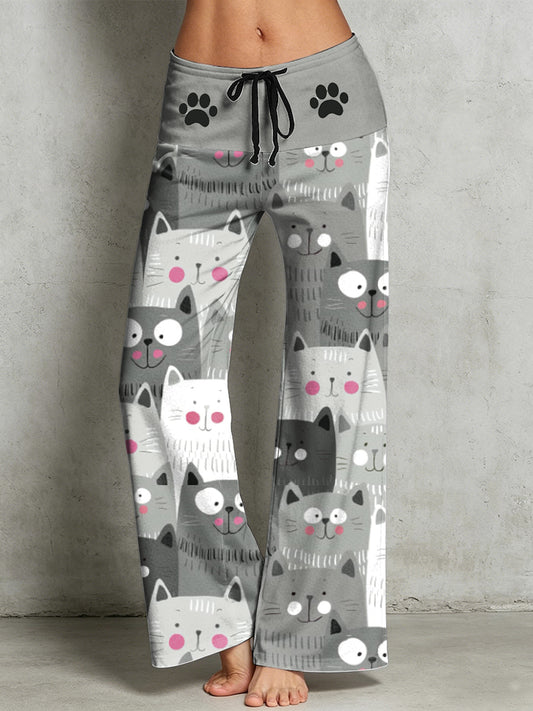 Women's Animal Art Print Trousers