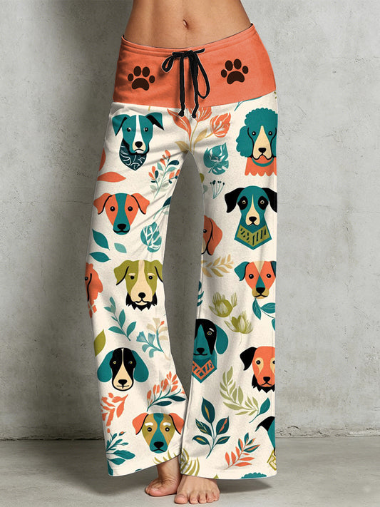 Women's Animal Art Print Trousers