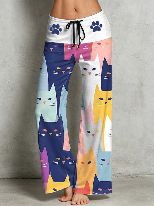 Women's Animal Art Print Trousers