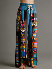 Women's Animal Art Print Trousers