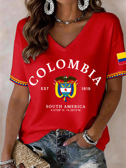 Women's Colombia V-Neck T-Shirt
