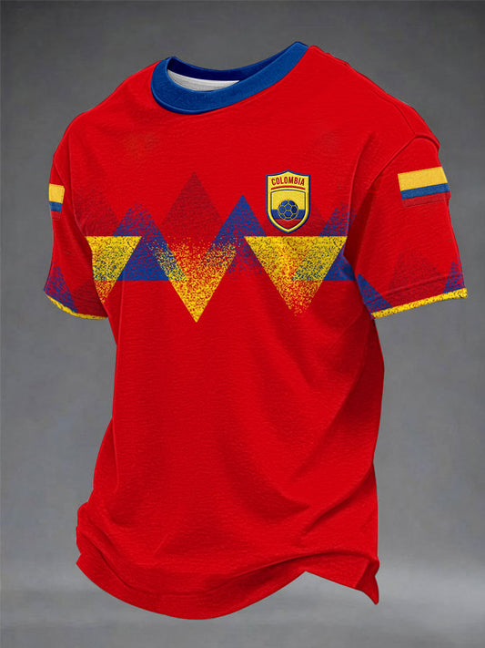 Men's Colombian Football Casual T-shirts