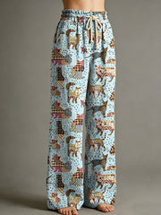 Women's Animal Art Print Trousers