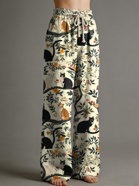 Women's Animal Art Print Trousers