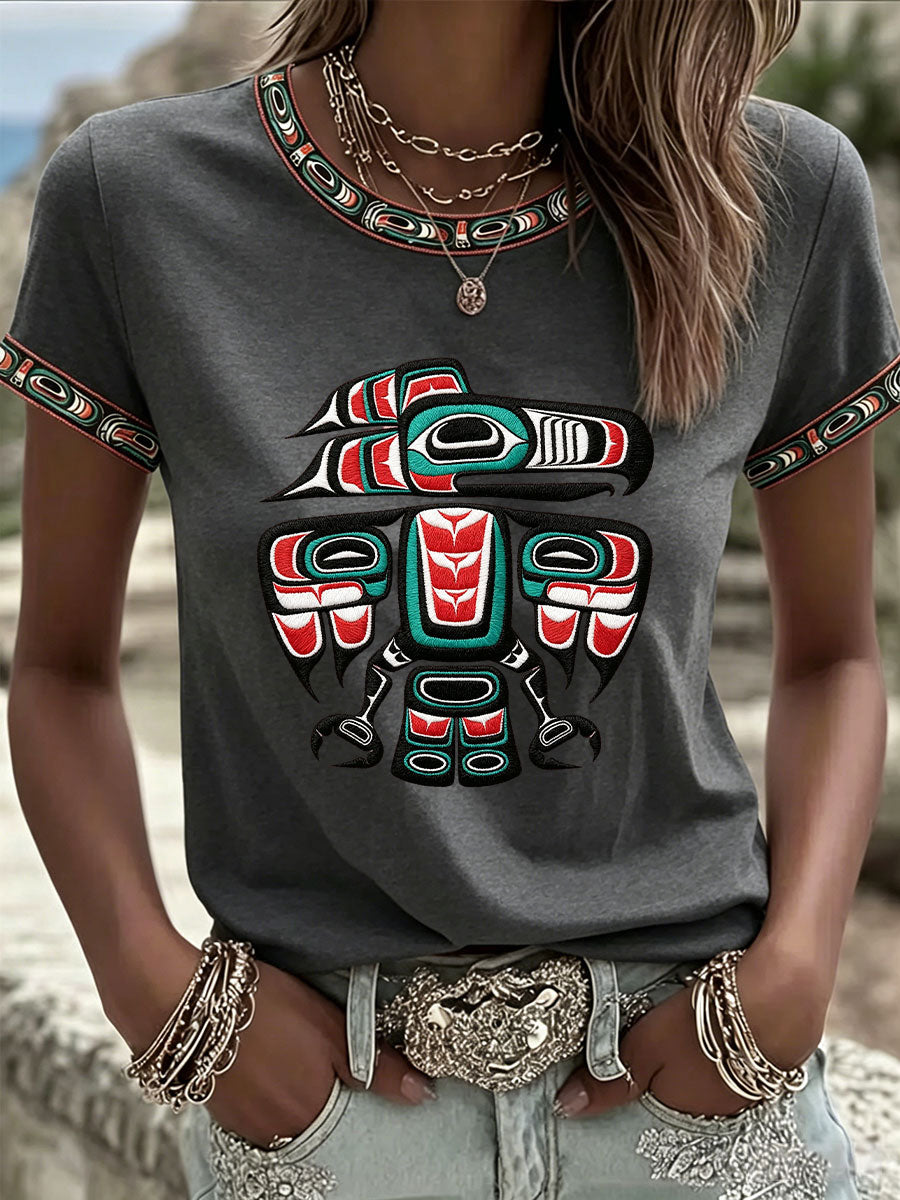 Women's Indigenous Art Casual T-shirt
