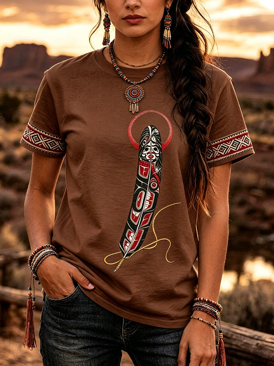 Women's Indigenous Art T-Shirt