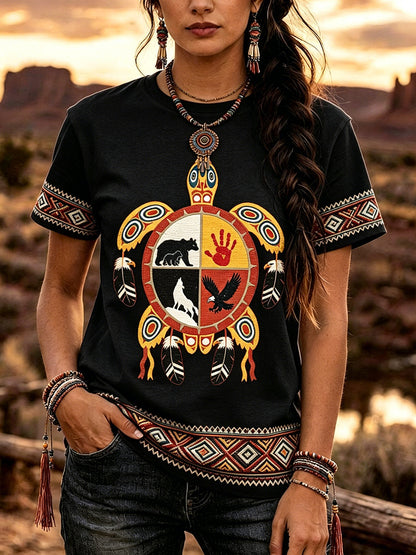 Women's Indigenous Art T-Shirt