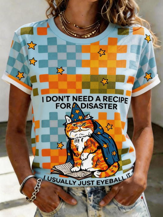 Women'sI Don't Need A Recipe For Disaster Short-sleeved T-shirt