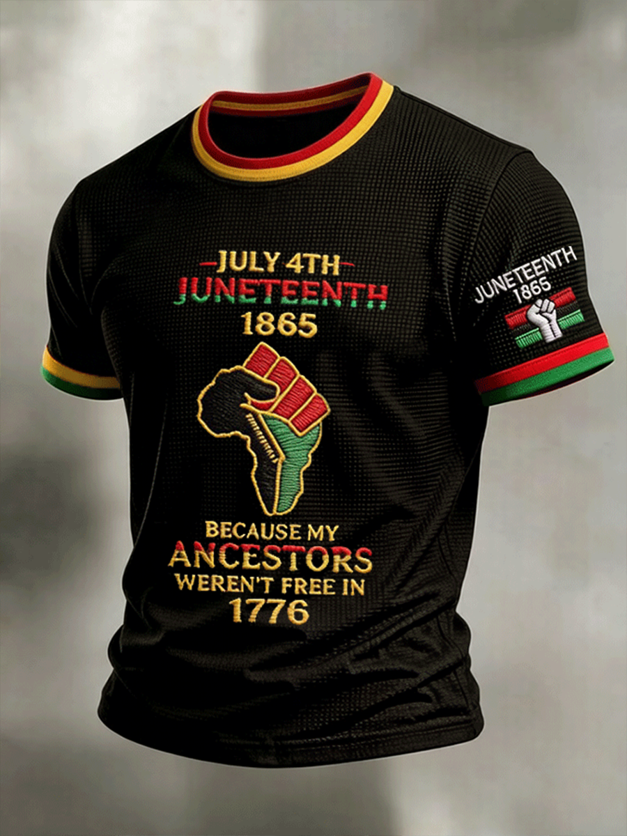 Men's Juneteenth Waffle Short Sleeve