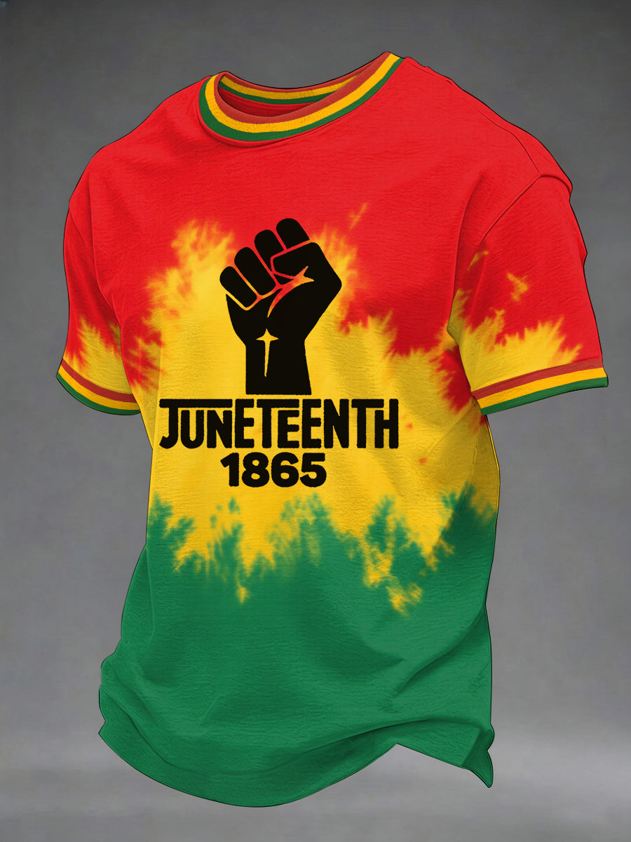 Men's Juneteenth 1865 Print Casual Tee