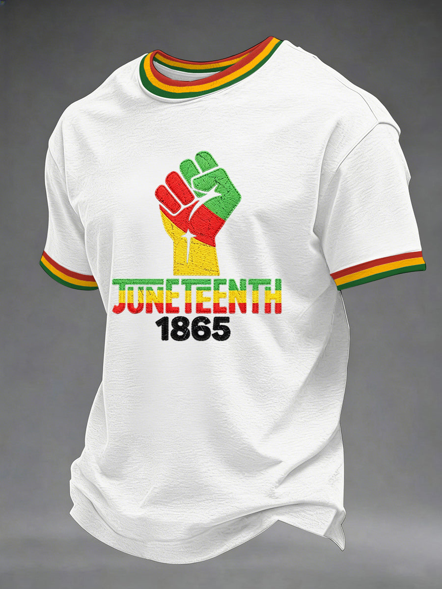 Men's Juneteenth 1865 Print Casual Tee