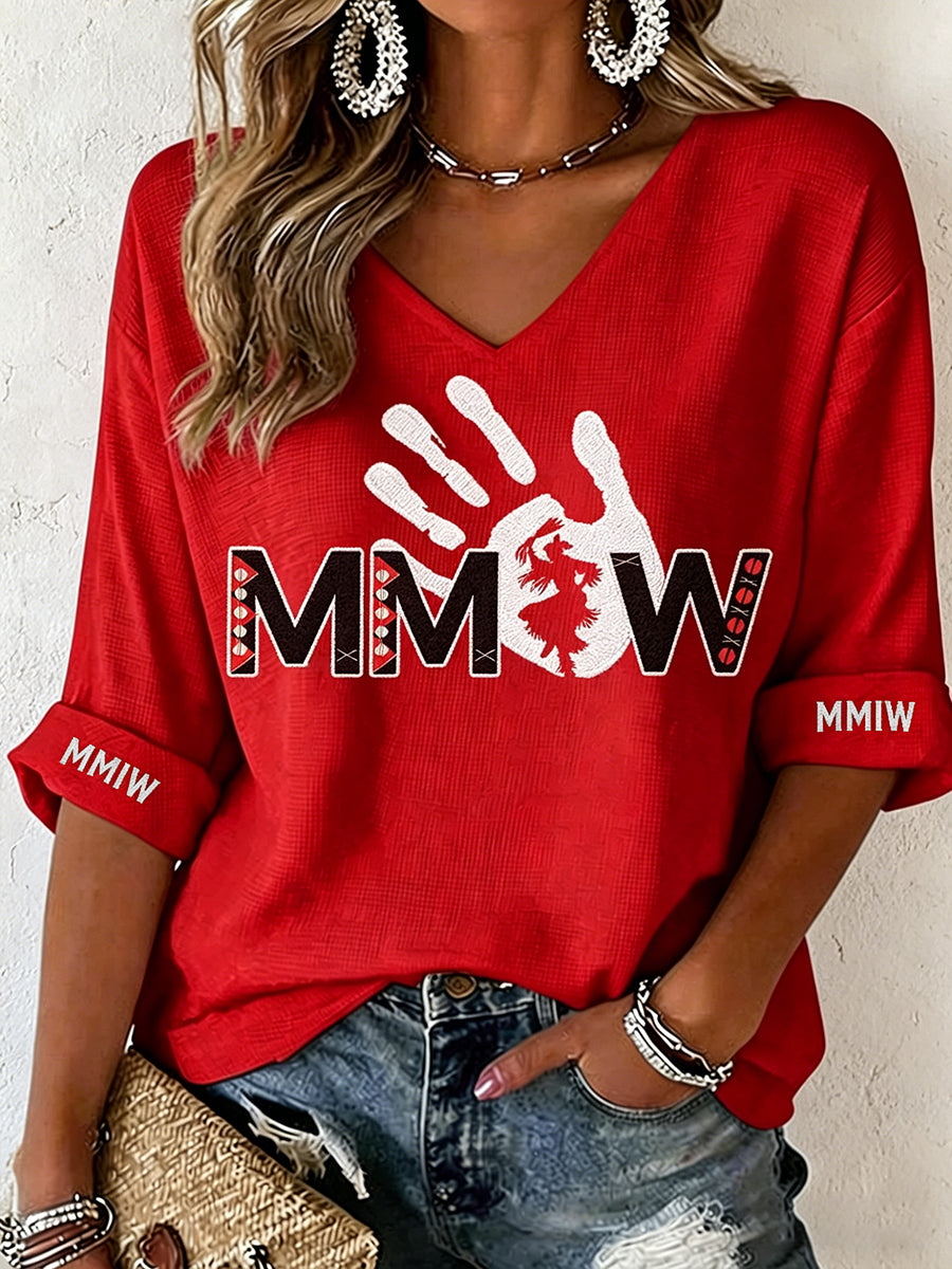 Women's MMIW V-Neck T-Shirt