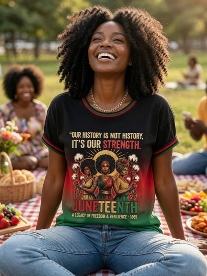 Women's Retro June Festival Gradient Casual T-Shirt