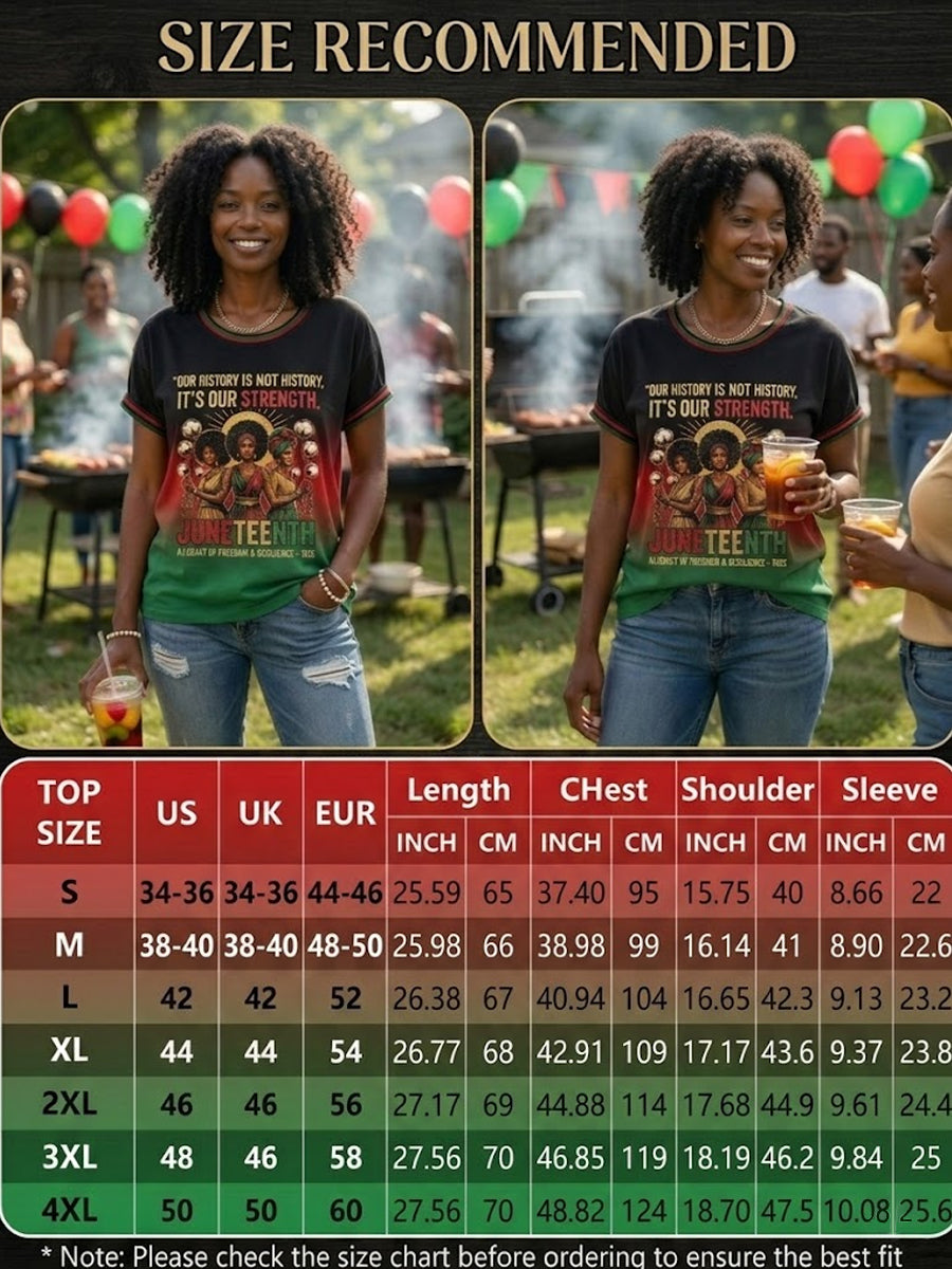 Women's Retro June Festival Gradient Casual T-Shirt