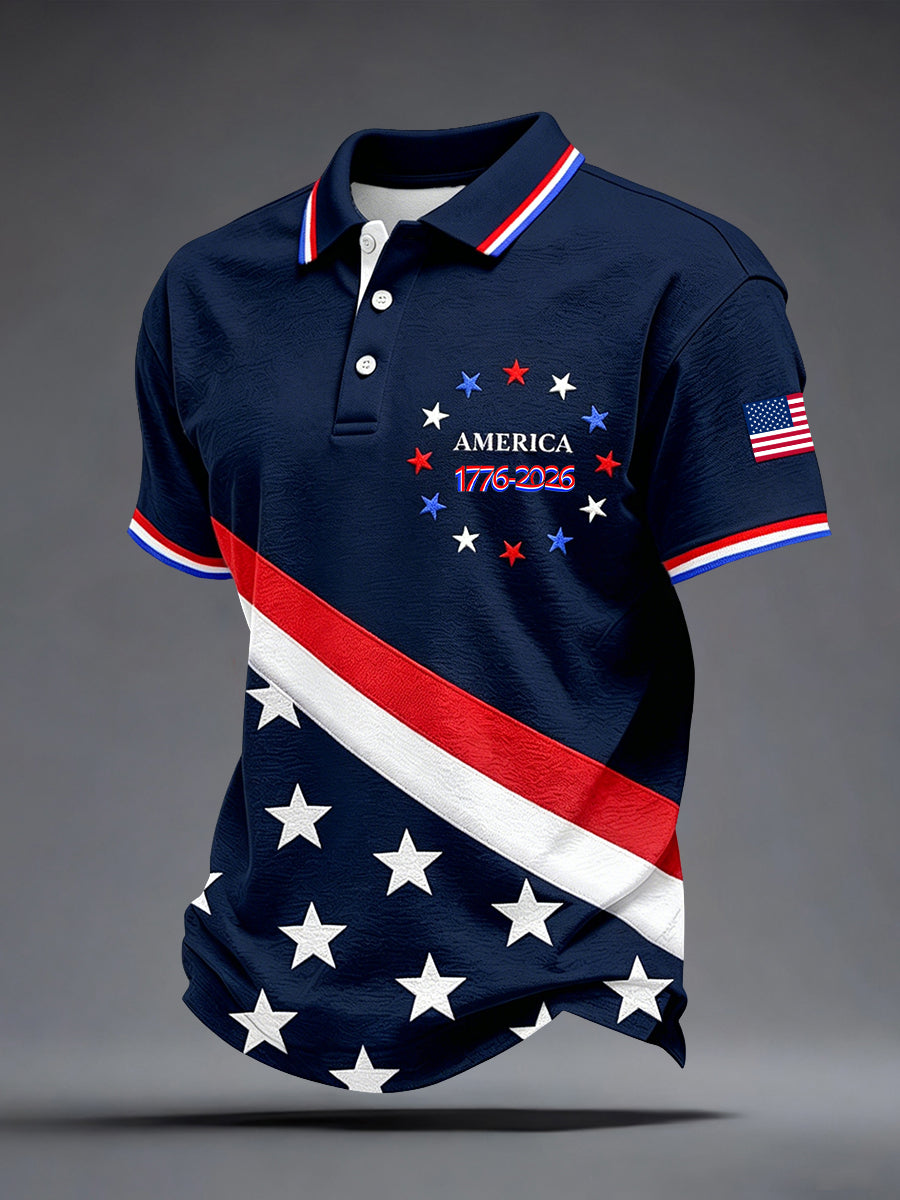 Men's America 1776-2026 Polo Shirt