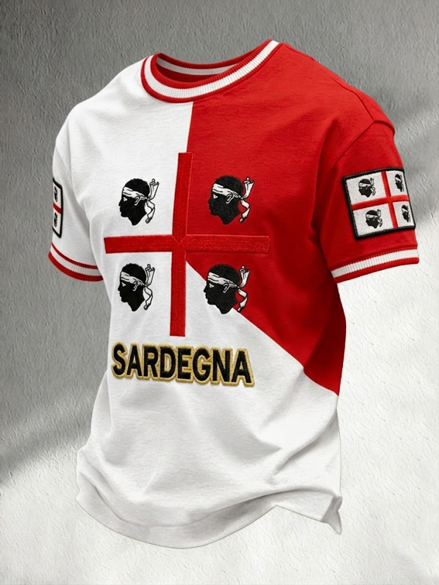 Men's Sardegna I Quattro Mori Short Sleeves T-shirt