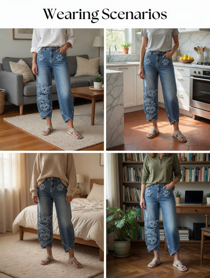 Women's Animal Art Print Trousers