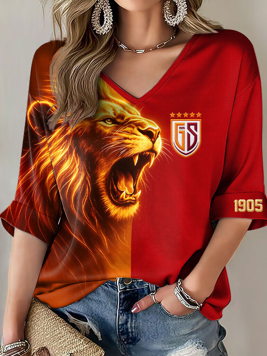 Women's Turkey Football Print Casual T-Shirt
