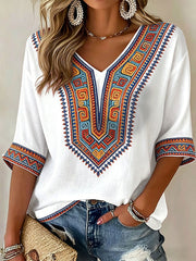 Women's Mexico Art V-Neck T-Shirts