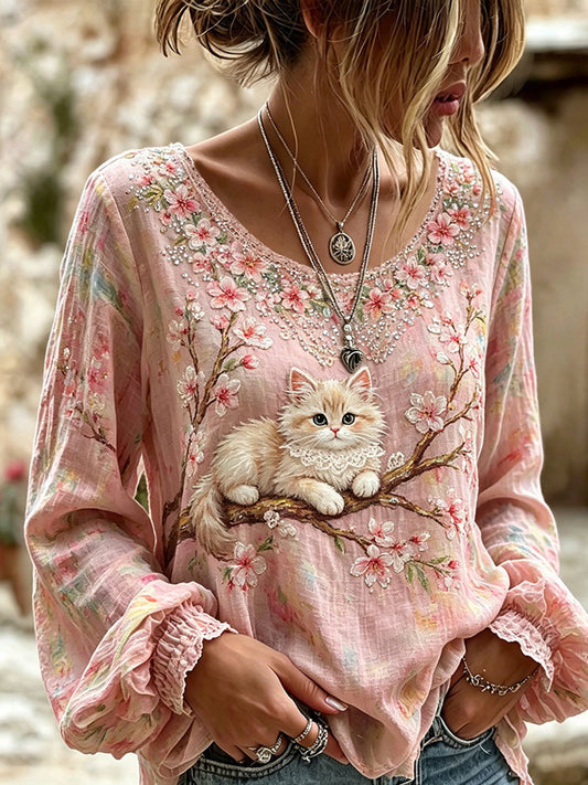Women's Cotton-Linen Shirt