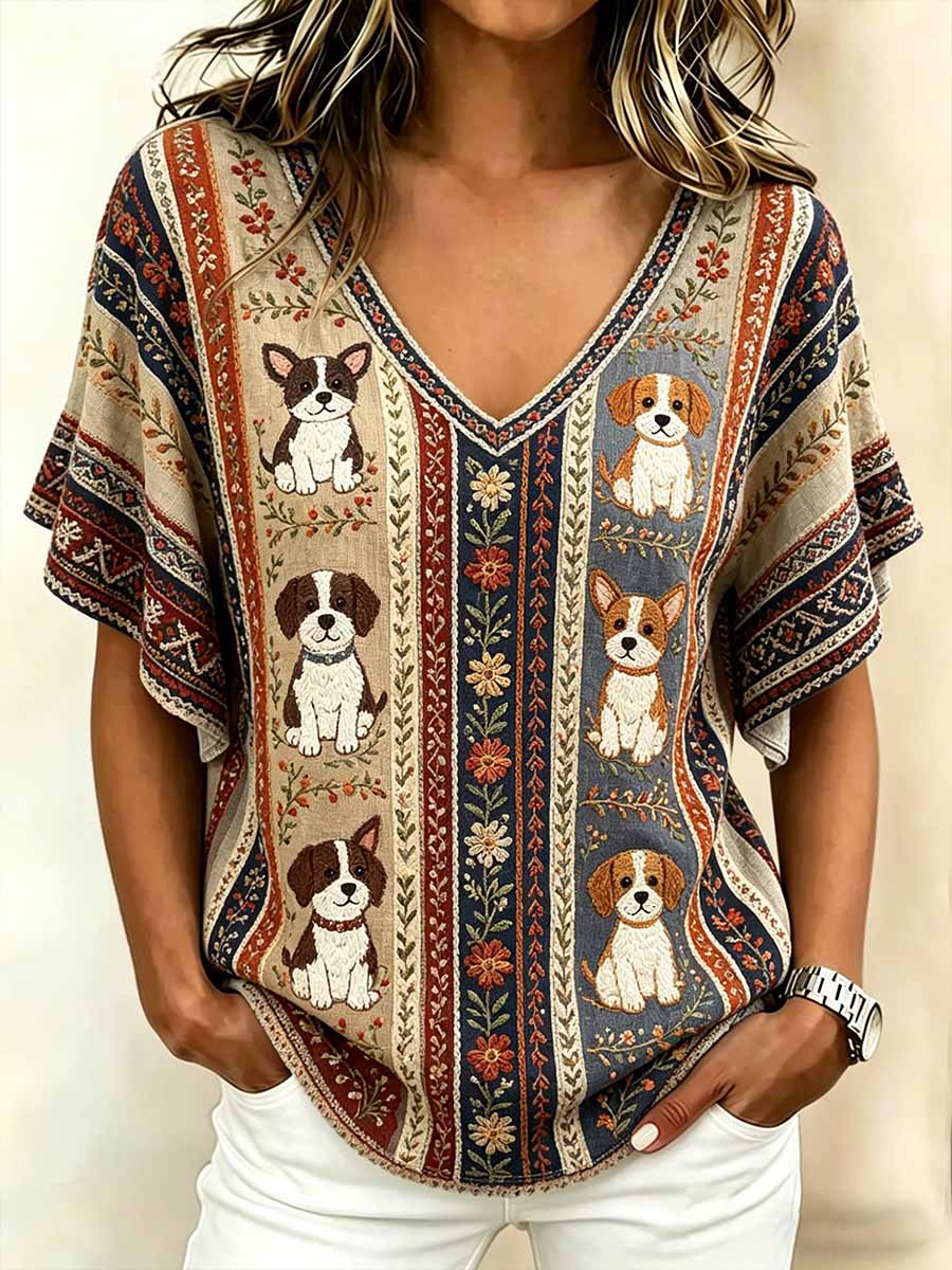 Women's Fashion Animal Print Casual T-Shirt