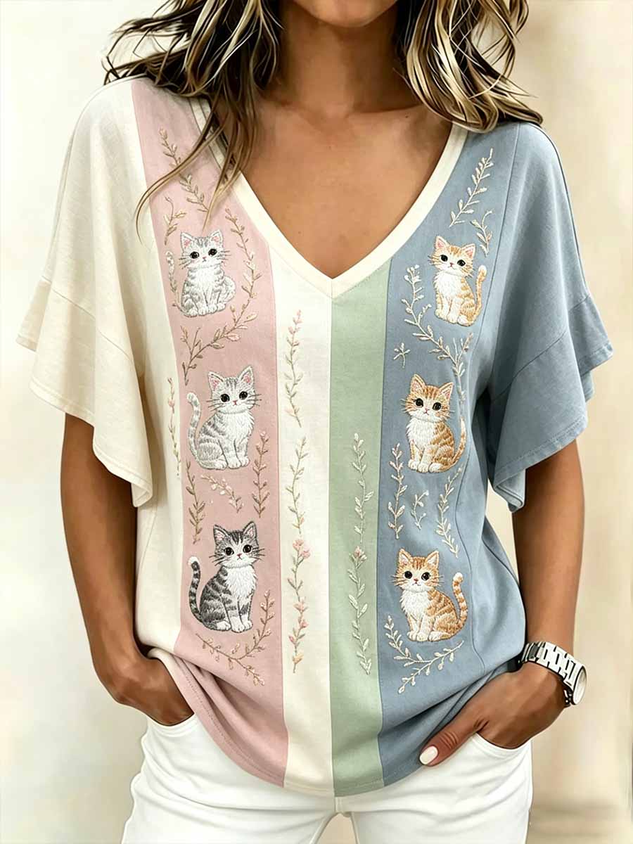 Women's Fashion Animal Print Casual T-Shirt