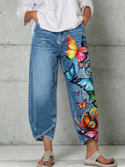 Women's Animal Art Print Trousers