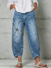 Women's Animal Art Print Trousers