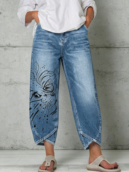 Women's Animal Art Print Trousers