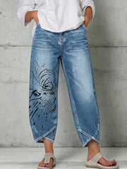 Women's Animal Art Print Trousers