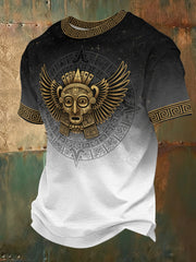 Men's T-Shirt With Mexican Aztec-Inspired Art Print
