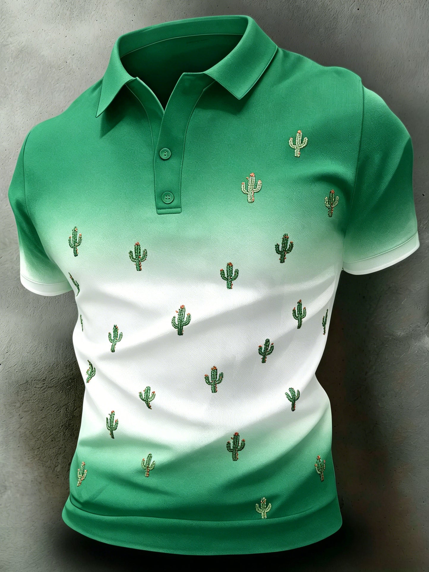 Men's Polo Shirt With Mexican Aztec-Inspired Art Print