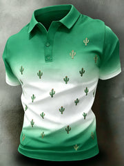 Men's Polo Shirt With Mexican Aztec-Inspired Art Print