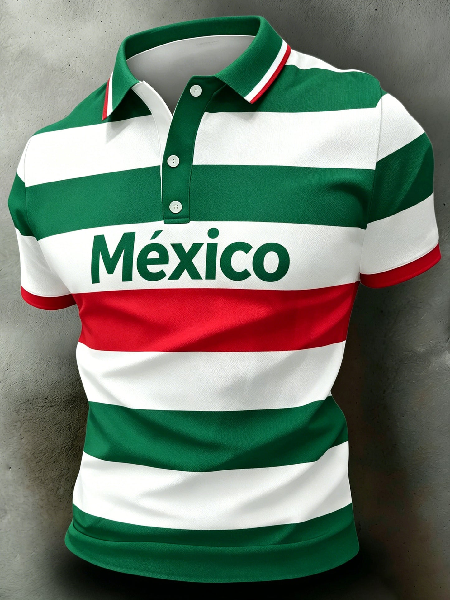 Men's Polo Shirt With Mexican Aztec-Inspired Art Print