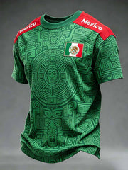 Men's Mexican Print Casual T-Shirt