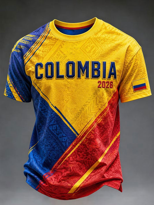 Colombian football unisex casual T-shirt