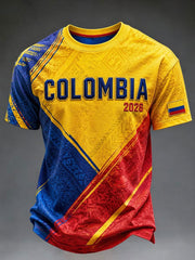 Colombian football unisex casual T-shirt
