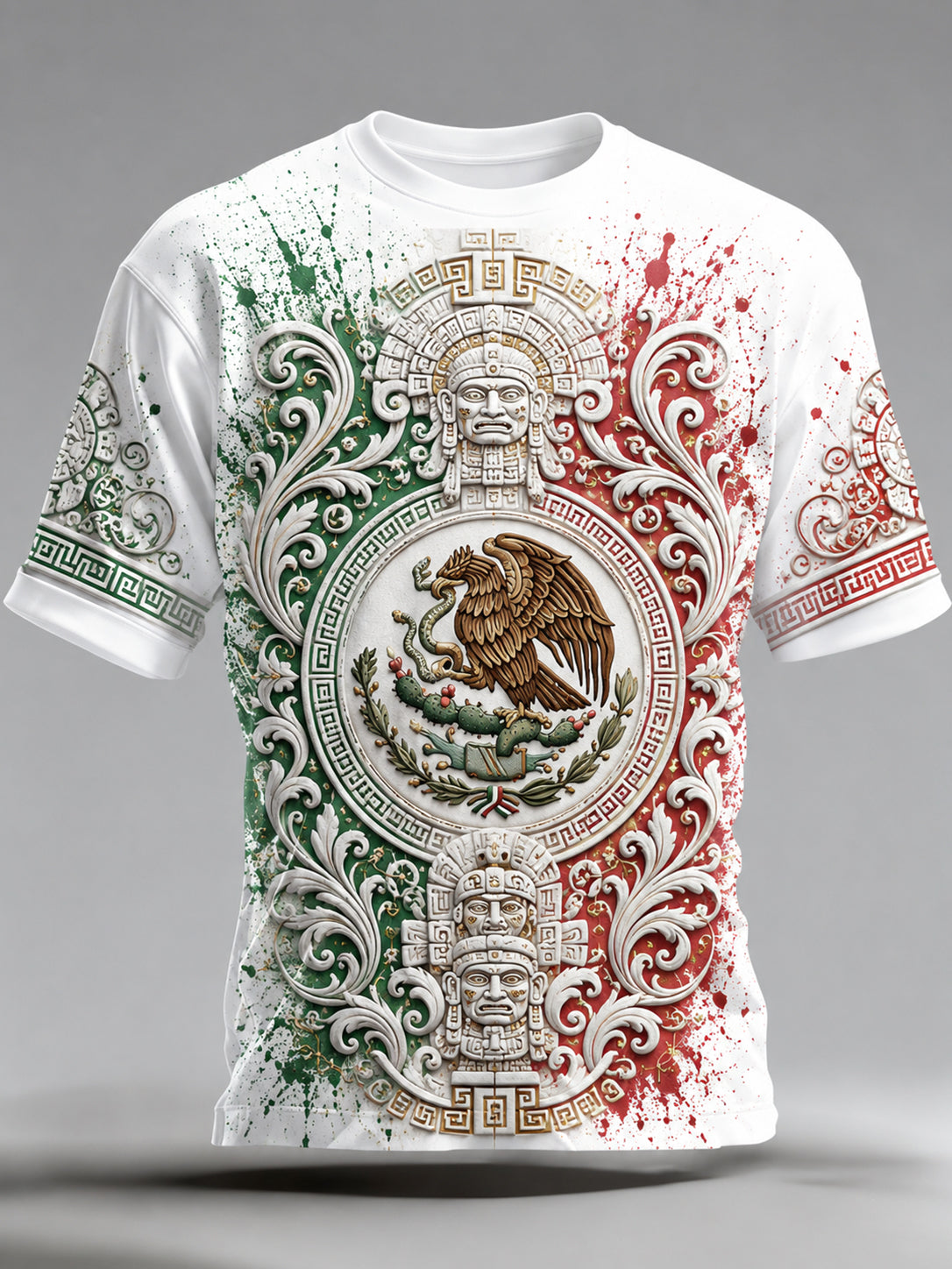 Mexican Aztec Totem Art Print T-Shirt