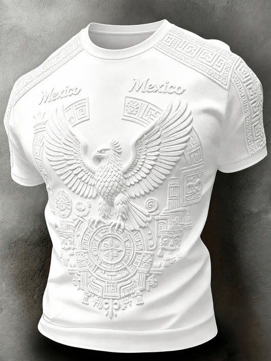 Men's Mexican Aztec Totem Art Print T-Shirt