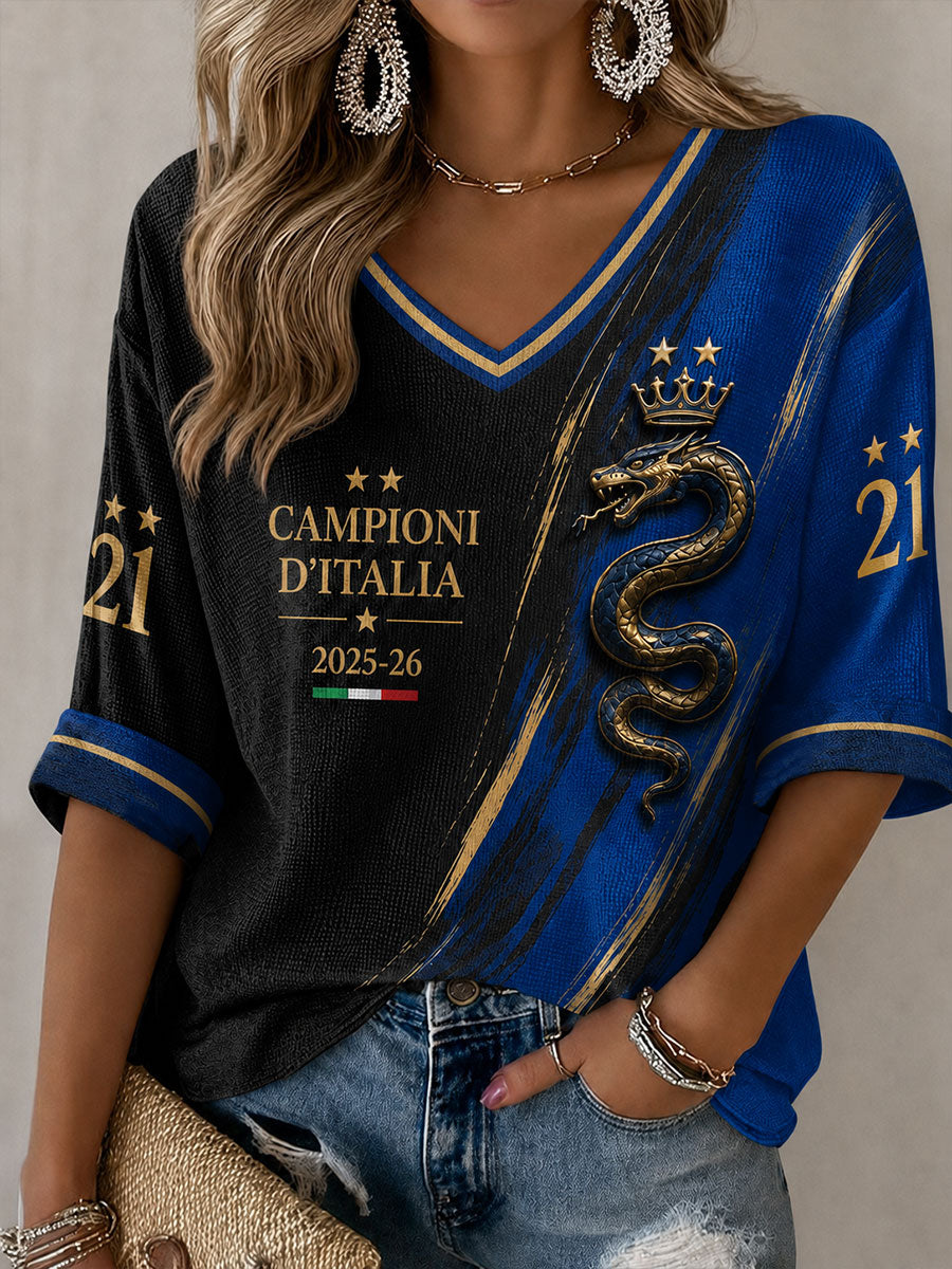 Women's 2025-26 Campioni D'Italia Waffle T-shirt