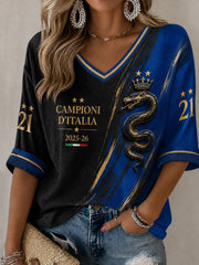 Women's 2025-26 Campioni D'Italia Waffle T-shirt