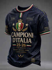 Men's 2025-26 Campioni D'Italia Short Sleeves T-shirt