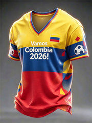 Colombia Football 2026 Casual Unisex T-Shirt