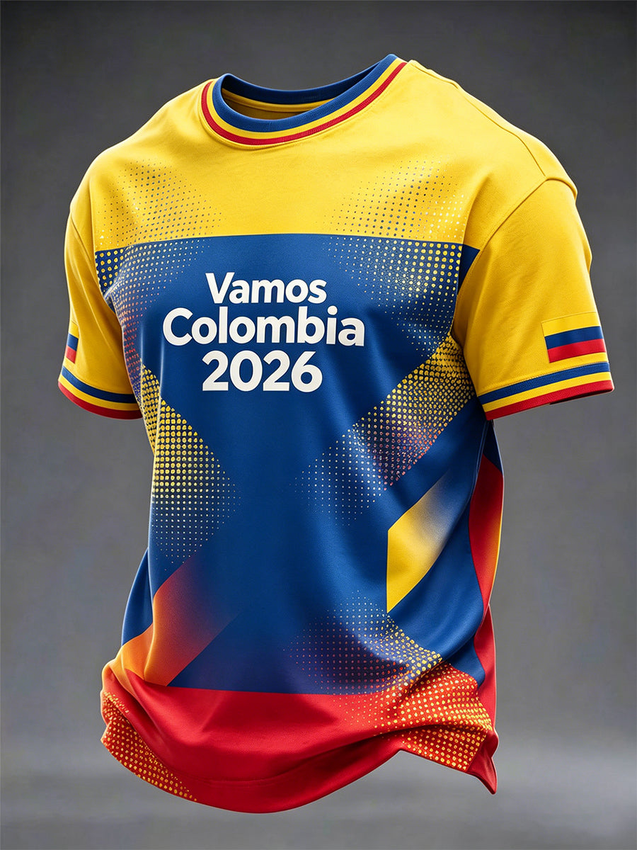 Colombia Football 2026 Casual Unisex T-Shirt