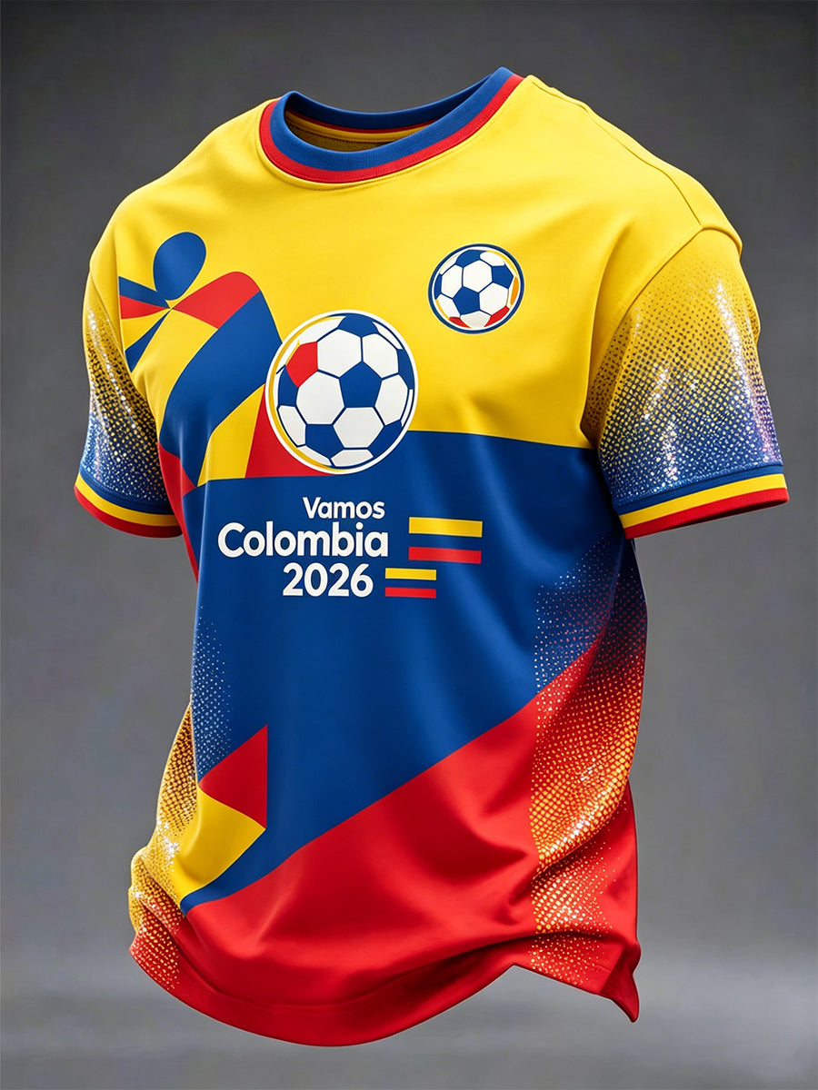 Colombia Football 2026 Casual Unisex T-Shirt