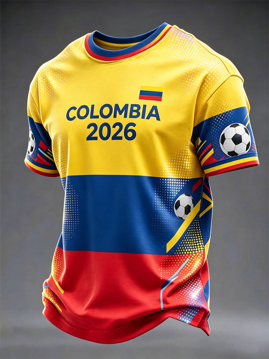 Colombia Football 2026 Casual Unisex T-Shirt