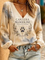Women's Mexico Football Lover Printed Linen Tops