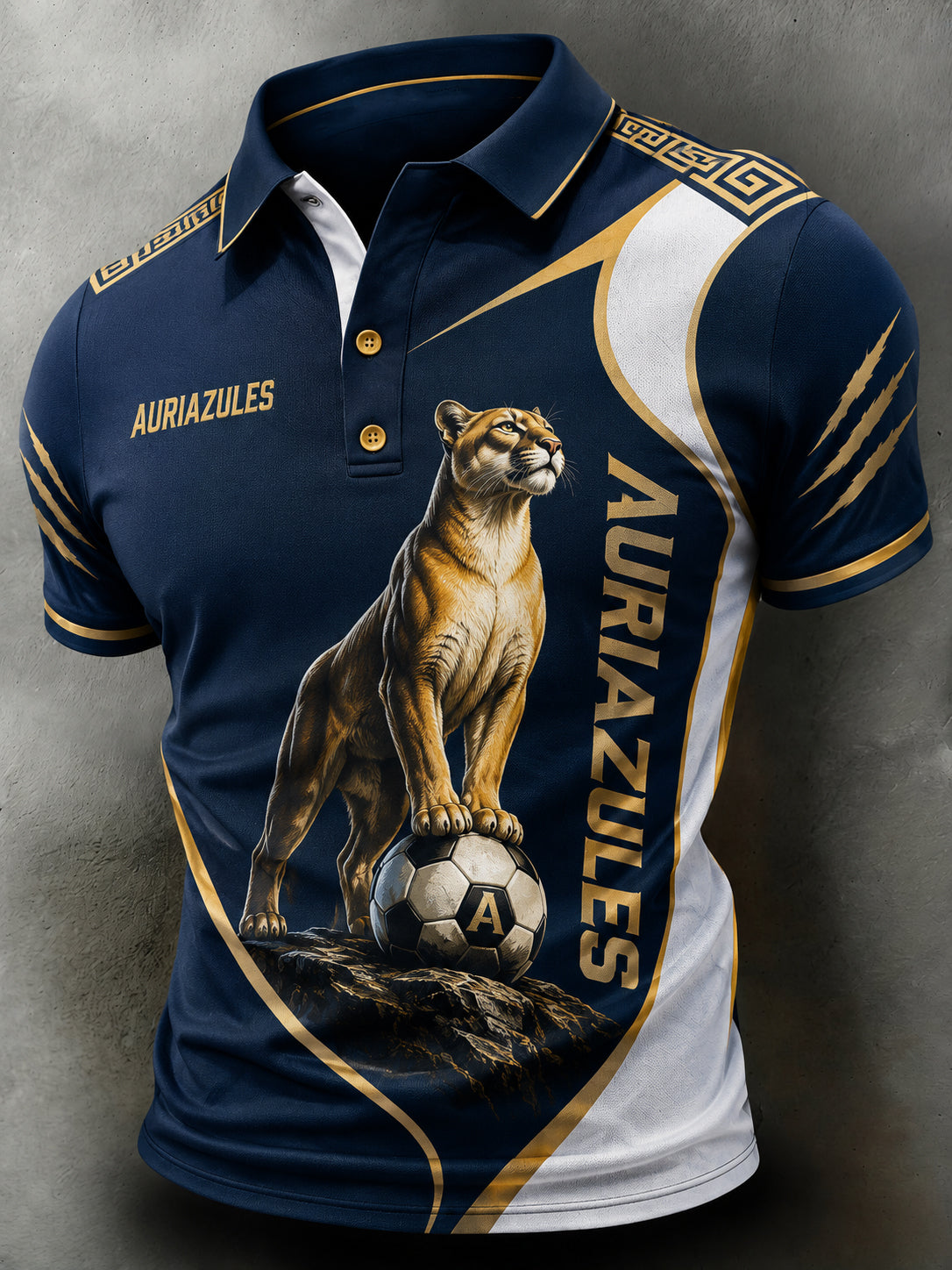 Men's Club Universidad Nacional (Pumas) Artistic Print Polo