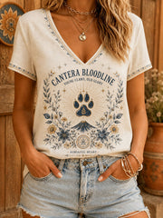 Women's Mexico Football Lover Printed Linen Tops