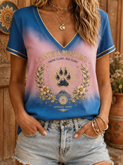 Women's Mexico Football Lover Printed Linen Tops